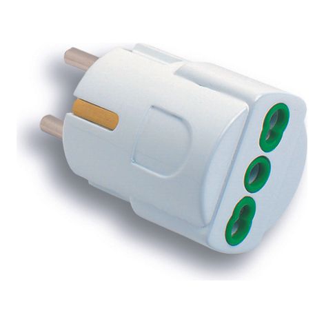 Fanton ADATTATORE SEMPLICE 2P+T spina schuko/presa 10/16A 5.00 pz