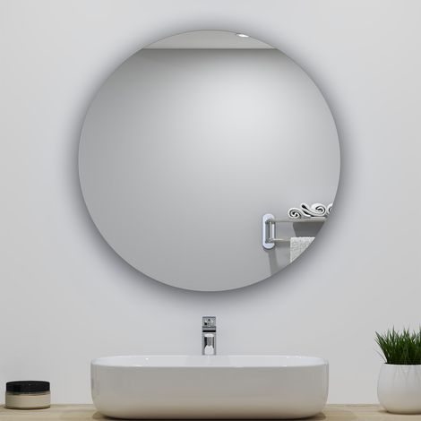 900 X 900 MM Environmental friendly Round Mirror with Copper-free ,Explosion-proof, Vertical (1/5)