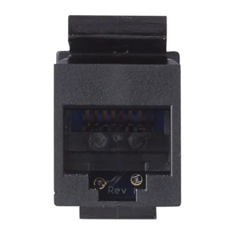 Presa di rete RJ45 serie 27 bianca