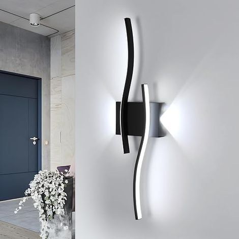 Indoor LED Wall Light, 20W 2250LM 59CM 6500K, Black (1/5)