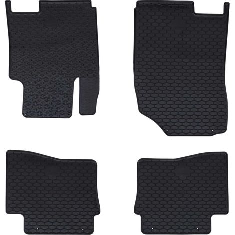 Car Mat 4 pcs Black suitable for HYUNDAI i20 2014-2019 Rubber vidaXL