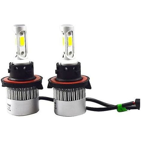 2pcs S2 LED Headlight Bulb 36W 9-32V 8000lm Waterproof High Low Beam Integrated Headlight Car Headlight (H13) (1/4)