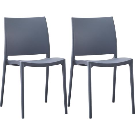 2er Set Gartenstühle Meton grau (1/5)