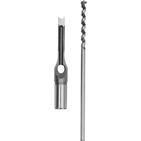 Foret à mortaiser à trou carré, en acier allié, ciseau à mortaiser réglable, outil électrique pour le travail du bois, 9,5 mm (1/5)