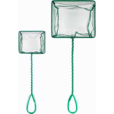 Épuisette de pêche pour aquarium, filet de pêche à mailles fines avec poignée en plastique (1/5)