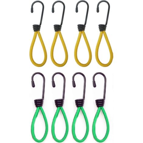 Cordes élastiques avec crochets, Corde élastique, Mini corde élastique, 8 pièces (1/5)