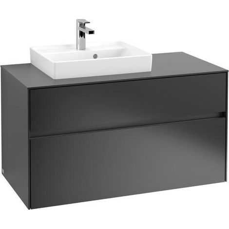 VB WTUS Collaro C014B0 1000x548x500mm avec cloche. 2 extraits WT gauche Laque noire mate