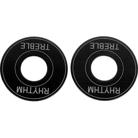 2PCS Plaque de Commutation pour Guitare Électrique Noir, Indicateur 3 Positions, Bouton Sélecteur de Ton (1/5)