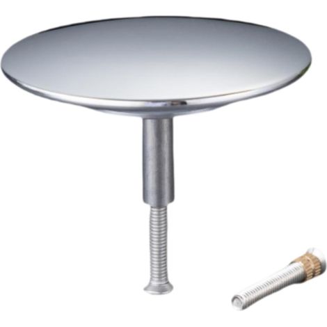 Bouchon de vidange en cuivre argenté, facile à installer, kit de réparation facile à utiliser, attrape-cheveux, accessoires de baignoire pour cuisine et salle de bain