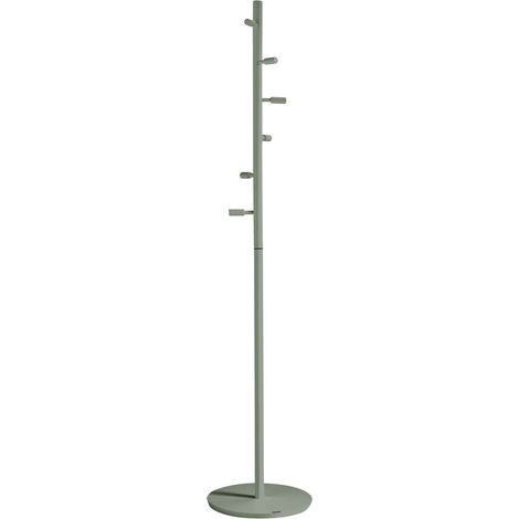 Perchero moderno mod. 401 herrajes cromo satinado lacado verde, 185 cm(alto)35 cm(ancho)35 cm(largo) (1/2)