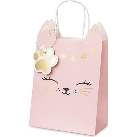 Sacchetto regalo con gattino, 18 x 10,5 x 27,5 cm