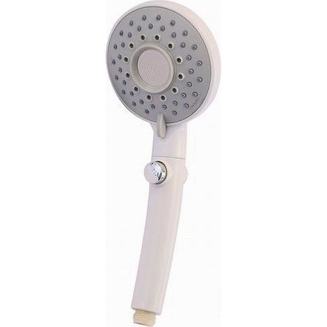 Trade Shop - Regadera Multijet Con Pulsador Redondo Moderna 10.5x27cm 79702 - (1/2)