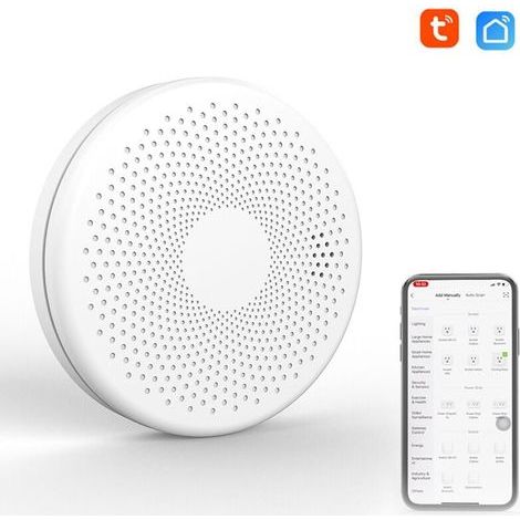 Wifi 2-in-1 Smart Carbon Monoxide Smoke Detector with Gas Sound and Strobe Light Alarm Function (1/5)