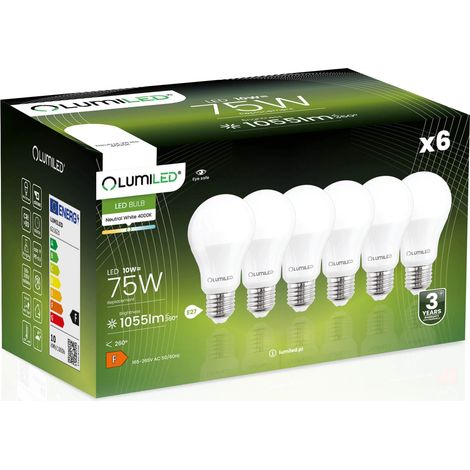 10x LED-Lampe E14 Reflektor R50 6W = 60W 540lm 3000K Warmweiß 120° LUMILED