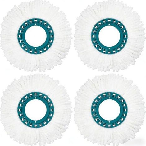 Pièces Bai Serpillère Ronde pour Clean Twist Disc Bai Serpillère Ronde pour ( Pièces ) Bnc + Bleu (1/4)