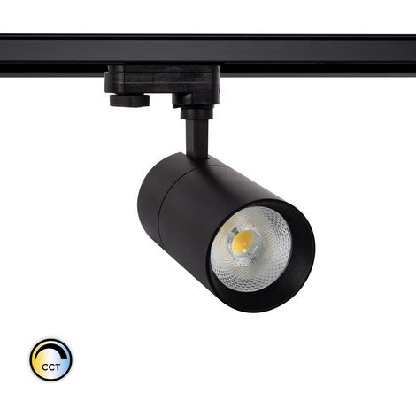 Foco Carril LED Trifásico 30W Regulable CCT Seleccionable Mallet Blanco (1/5)