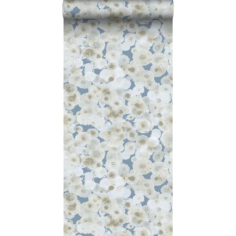 papier peint motif graphique bleu gris - Sanders & Sanders (1/5)