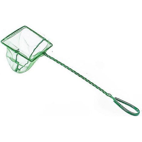 Épuisette de pêche portable à long manche de 25 cm pour le nettoyage des accessoires d'aquarium (1/5)