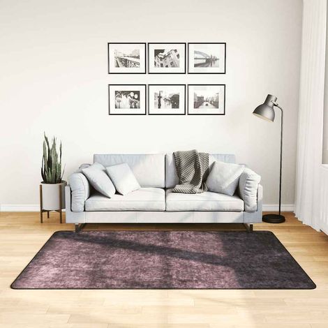 Teppich Waschbar Anthrazit 120x180 cm
