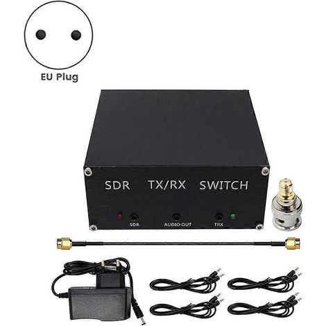 Boîtier de commutation TR pour émetteur-récepteur SDR, unité de partage d'antenne, puissance admissible de 100 W, gamme de fréquences jusqu'à 160 MHz, prise standard européenne. (1/5)
