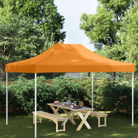 vidaXL Toit de tente de réception 4,5x3 m Orange 270 g/m² (1/5)