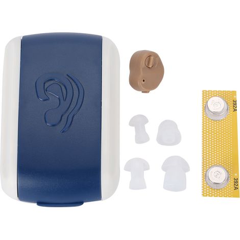 Casque sans fil à conduction osseuse avec entrée auxiliaire pour les personnes malentendantes et boîte de rangement (1/5)