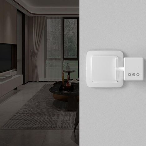 Smart Button Pusher, Smart Finger Bot Automatic Press Device, Remote Control Button Presser for Lights Appliances Garage Dorm Living Room Bedroom Home Setup No App Required-Crezuo