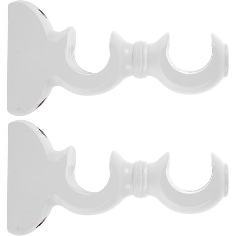 Lot De 2 Supports De Tringle À Rideaux En Bois Support Mural Pour Barre Ø 29 Mm Fixation Pour Chambre Salon Cuisine Et Salle De Bain Installation Facile Maintien Stable (1/5)