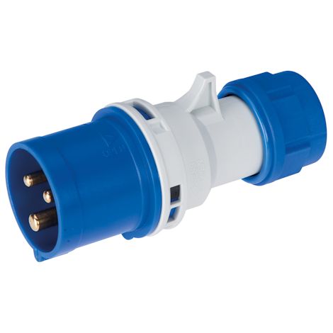 Fiche mobile droite IP44 220/240V 2P+T 16A (PCE) EC69070 ref: FIC2162PTD44