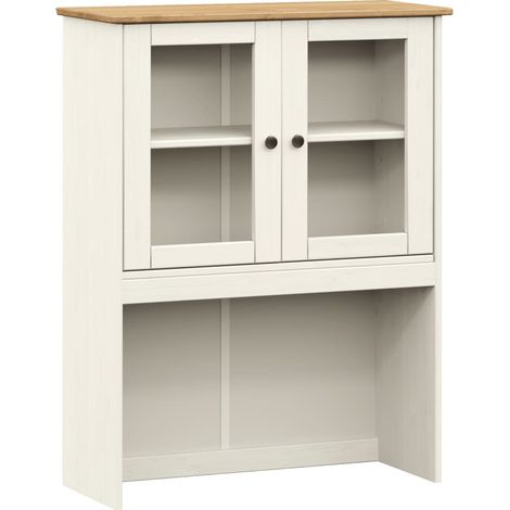 Dessus de commode VIGO blanc 78x30x100 cm bois massif de pin CFW540593 (1/5)