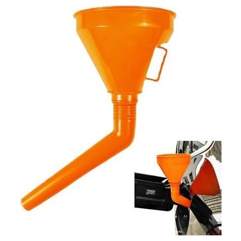 Entonnoirs pour usage automobile - dúrable Carburant Coudé Entonnoir À un TRANSFE RT d'huile facile Grande Bouche Avec Filtre Et Poignée (1/5)