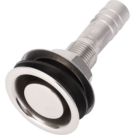 Raccord de vanne de coque à passage direct en acier inoxydable 316, orifice de ventilation de 16 mm pour bateaux, navires et yachts (1/5)