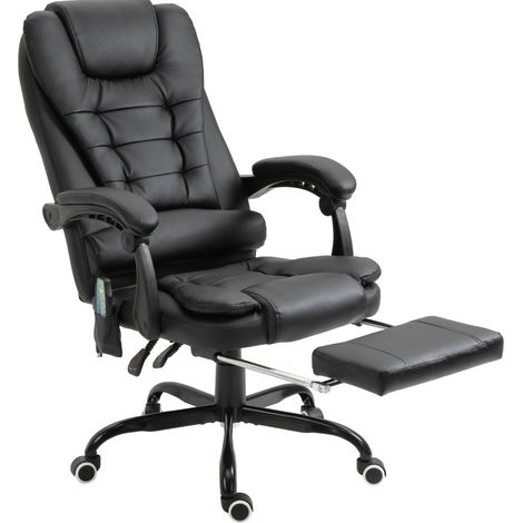 Sedia ufficio massaggiante reclinabile similpelle OKMYHOME (1/3)