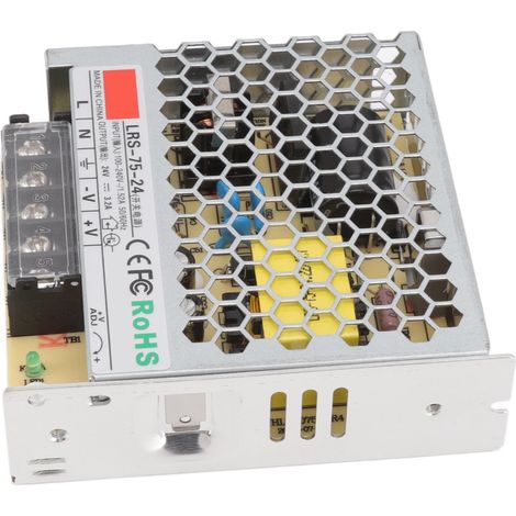 Alimentation à découpage 24 V 3,2 A, transformateur d'alimentation en cuivre pur pour équipements militaires 100-240 V (1/5)