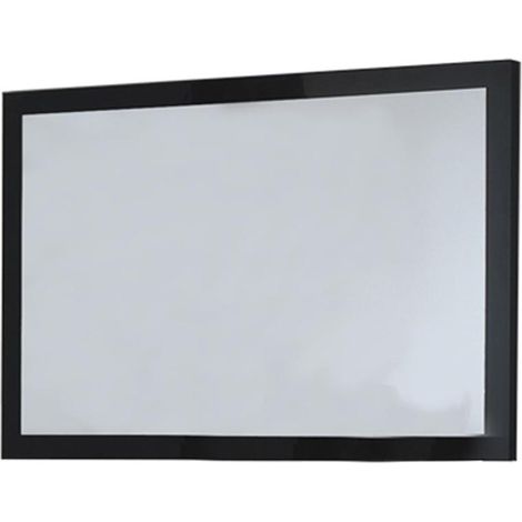 Miroir mural bois noir laqué Mona 90cm