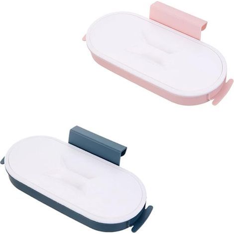 Porte-sacs poubelle, 2 pièces, avec couvercle, pour placards de cuisine (1/5)