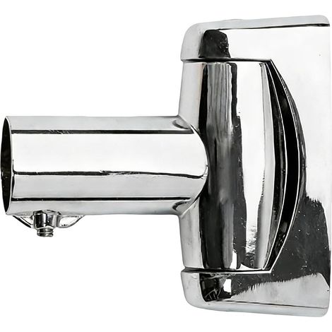 Support de fixation permanent pour tringles de rideau de douche, compatible avec les tubes de 22 à 25 mm. Rotation ajustable pour s'adapter aux murs de formes irrégulières. Accessoire de salle de bain (1/4)