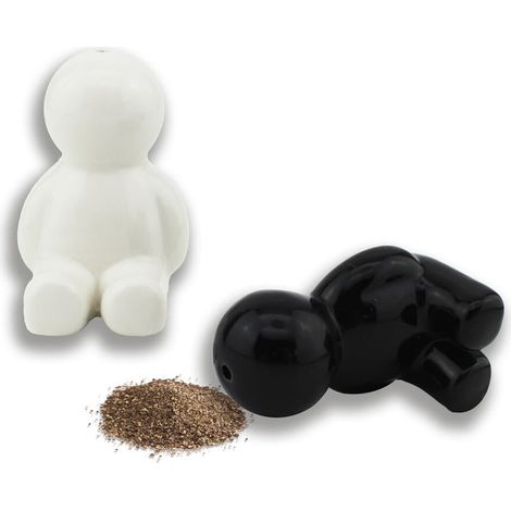 Winkee - Mr Salt & Mrs Pepper Shakers - Salt and Pepper Dispenser