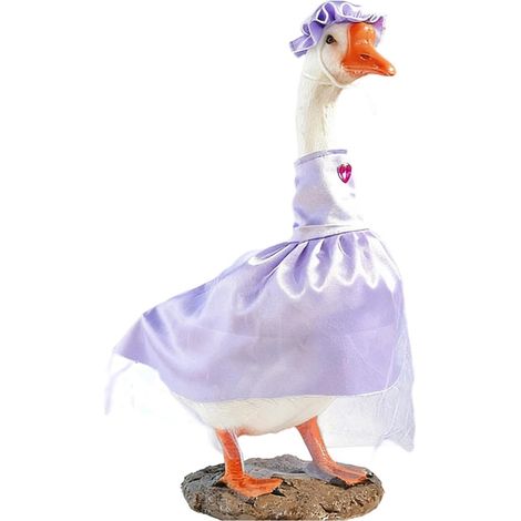 1 Statue d'oie, 58 cm, matériau robuste, résistant aux intempéries, décoration pour jardin, mariage et festival (1/5)
