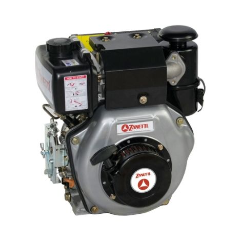 Motore completo ZANETTI ZDM 73 C1MV diesel albero orizzontale conico diametro 23