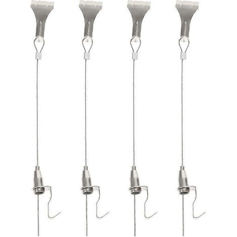 Lot de 4 supports pour cadres photo, cordon de suspension robuste et crochet inclus.-104.00X2.90X2.60CM (1/4)