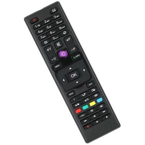Telecomando universale RC4875 – Sostituisce diverse marche – Funziona con 2 batterie AAA – Design resistente con pulsanti morbidi – Facile da usare