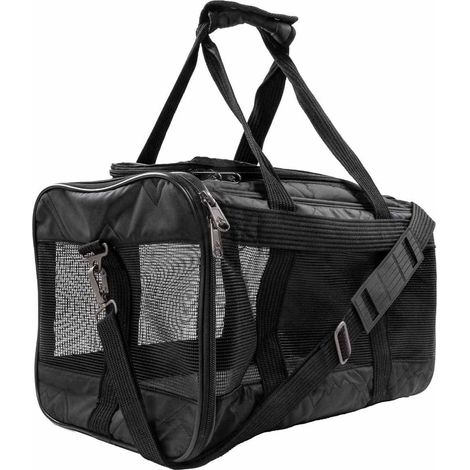 SHERPA -  Deluxe Pet Carrier Black Medium 43x28x26,5cm Max 7kg - (7856306550332)