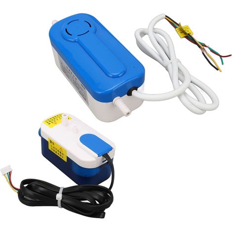 Bomba de drenaje automática portátil para aire acondicionado mini split AC110-240V 24L/h, compatible con deshumidificadores de hornos y sistemas de calefacción. (1/5)