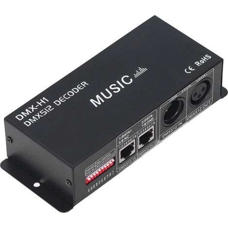 Décodeur DMX 512 4 canaux avec variateur RGB et contrôleur LED pour bars, hôtels et bars sans alcool 4A (1/5)