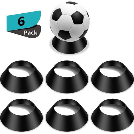 Étagère de présentation de ballon souvenir 6 pièces, support de ballon à poser, présentoir de ballon de basket, football, volley-ball. (1/5)