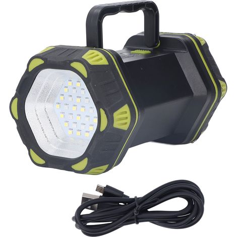 Lampe de secours industrielle rechargeable USB, projecteur portable étanche avec batterie 4800mAh, éclairage d'urgence (1/5)