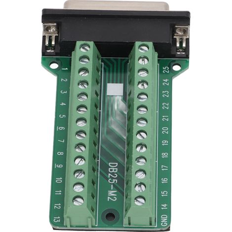 Bloc de connexion DB25-M2 à riveter pour communication, débogage et interface PCB, 25 broches (1/5)