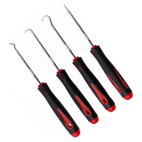 4 Pcs Jeu de Crochets et Tournevis Mécanique Précision. Longue Portée. Outil à dégarnir l’Habillage Porte Extracteur Joint Injecteur. - (1/5)