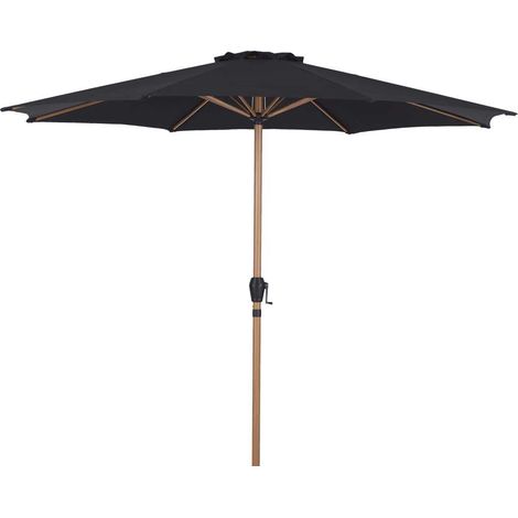 Felix parasolØ300cm noir,teck. (1/4)